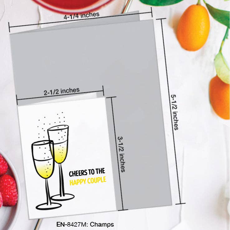 Cheers to the happy couple Card