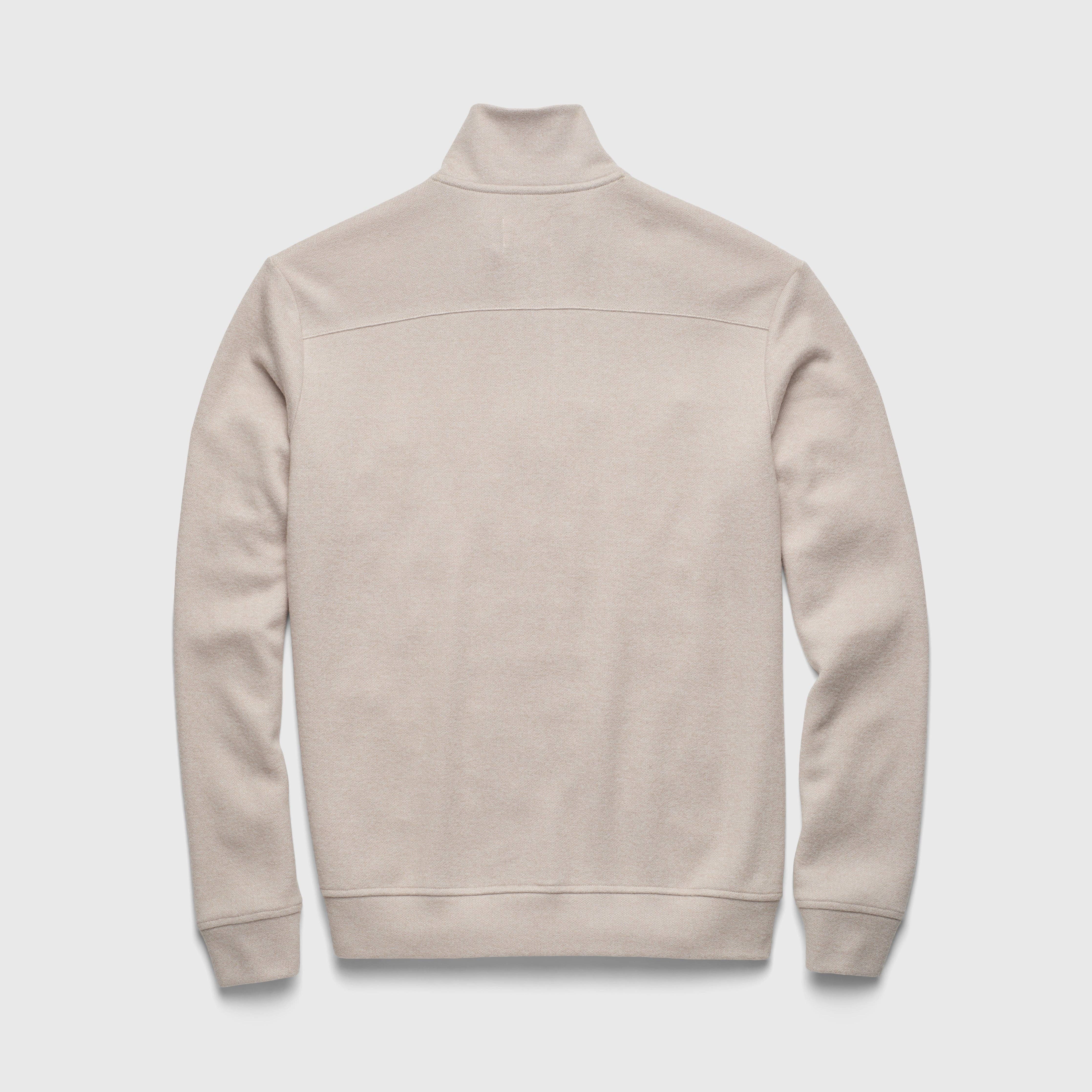 Bobby Cashmist Fleece Quarter Zip - Taupe Grey Heather