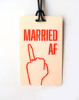 MARRIED AF Luggage Tag