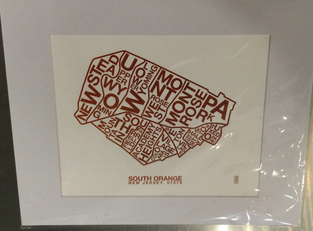 South Orange &amp; Maplewood Map Prints