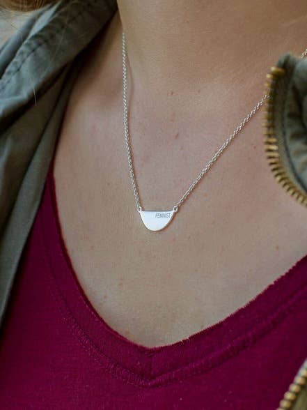Fair Feminist Necklace - Sterling Silver