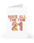 21st Birthday Card Funny Birthday Milestone Greeting Cards