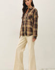 Sunset Plaid Flannel Shirt
