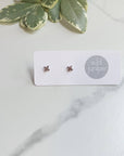 Silver Studs - Hypoallergenic Earrings - Tiny Plus Signs