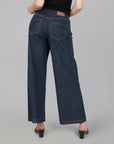 Colette Pinstripe Wide Leg Jean - Lola