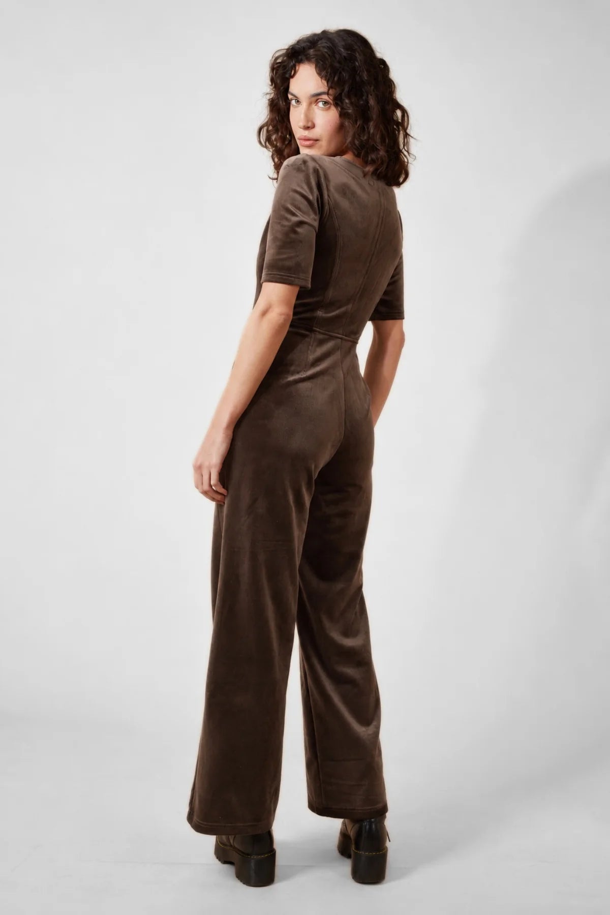 Cord Velvet Clan Jumpsuit by Traffic People