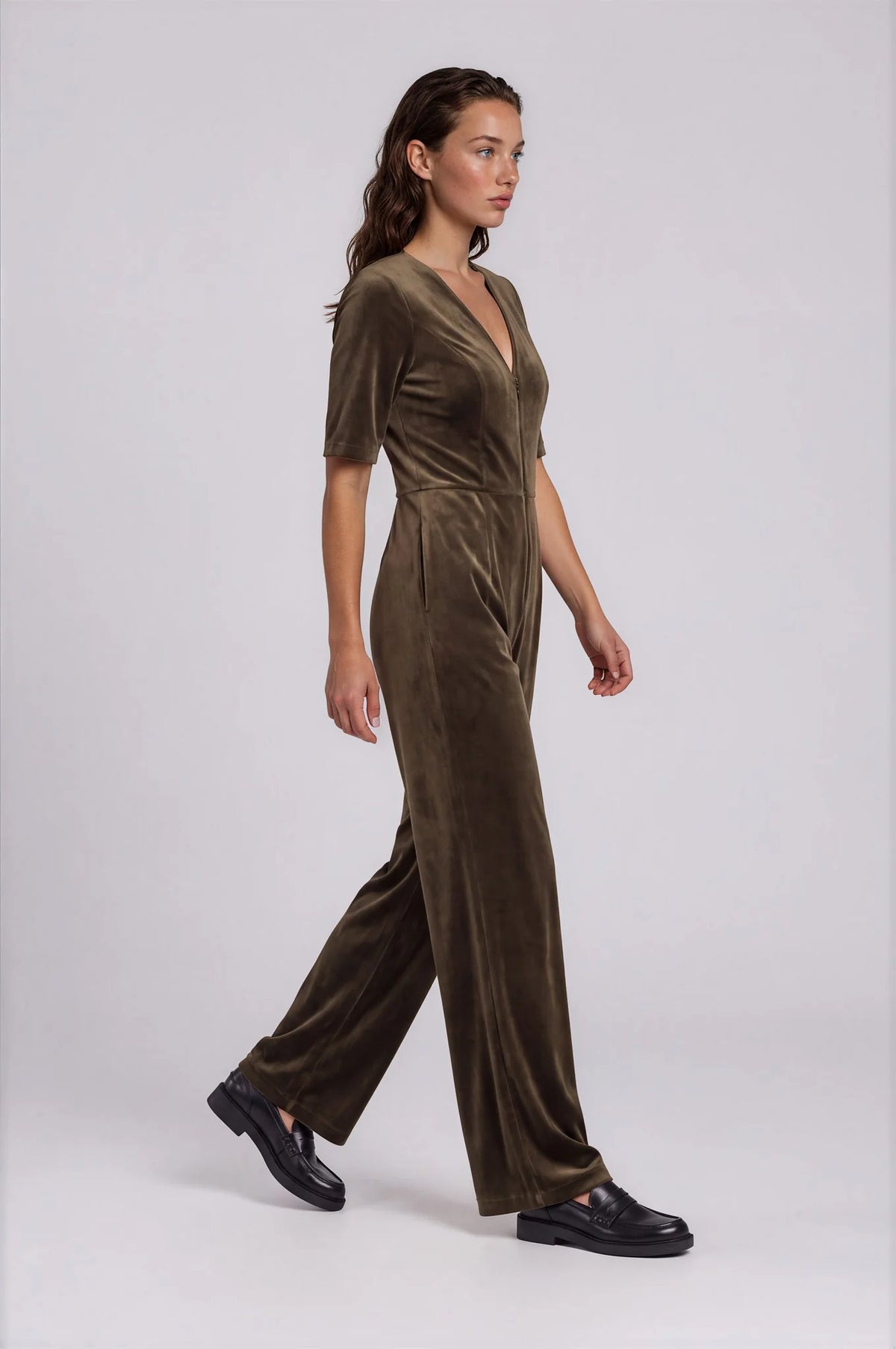 Cord Velvet Clan Jumpsuit by Traffic People