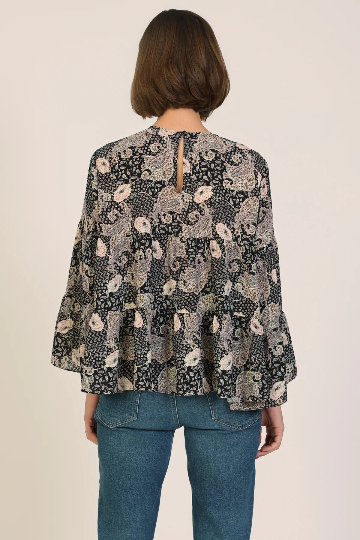 Traffic People Janis Top Faded Glory Print