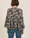 Traffic People Janis Top Faded Glory Print