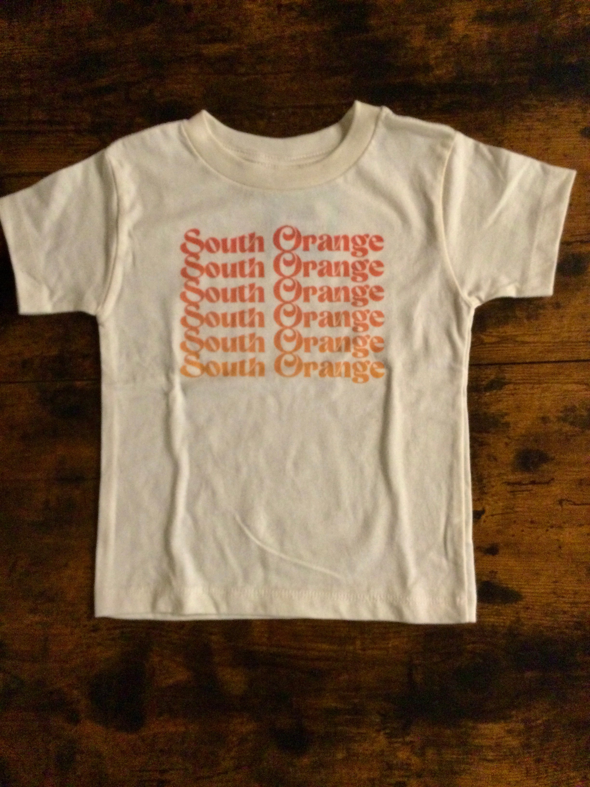 South Orange Ombre - Natural Toddler Tee