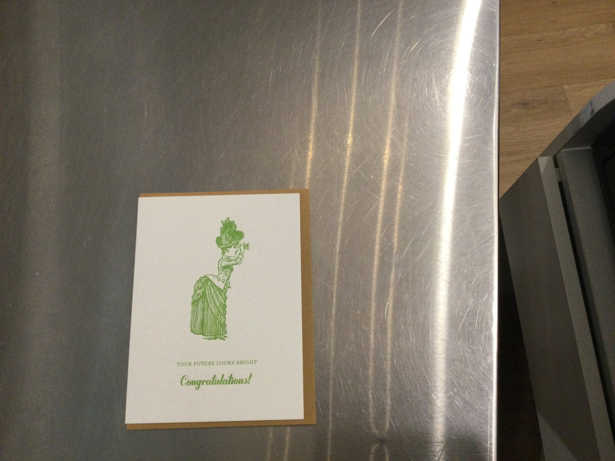 Future Looks Bright Congratulations card