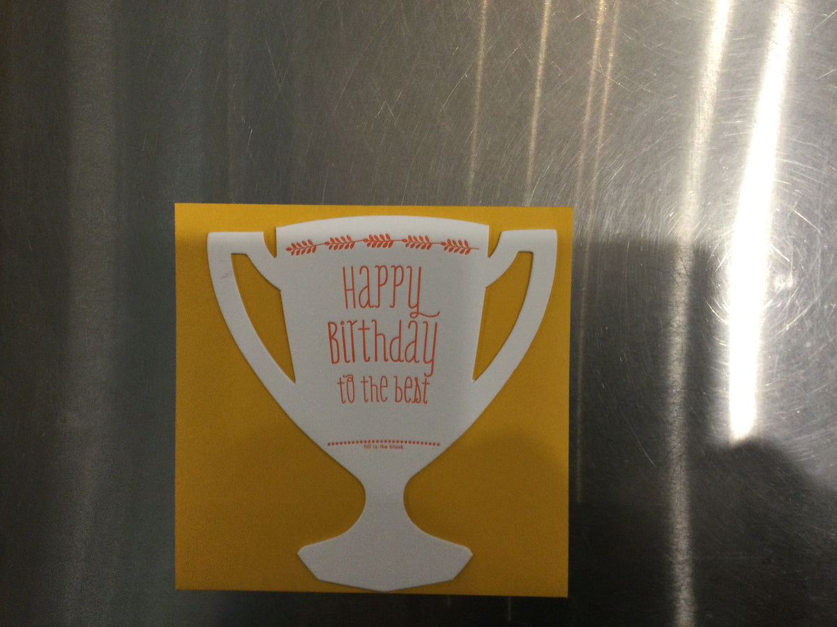Happy Birthday Trophy card