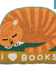 Book Club Beaded Throw Pillow