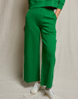 Mikos Wideleg Pant with Stripe