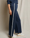 Mikos Wideleg Pant with Stripe