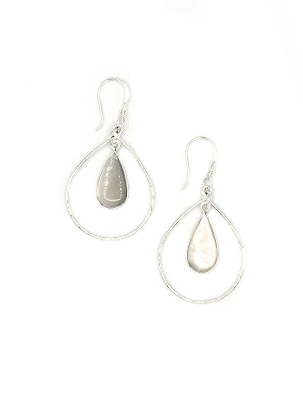 Mother of Pearl Teardrop Earrings