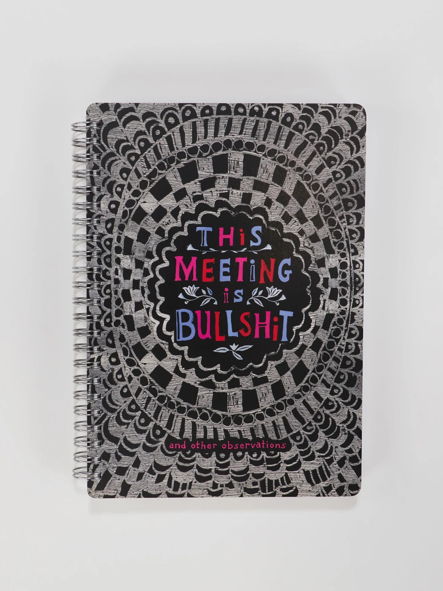 Blue Q Spiral Notebook - Meeting is Bullshit