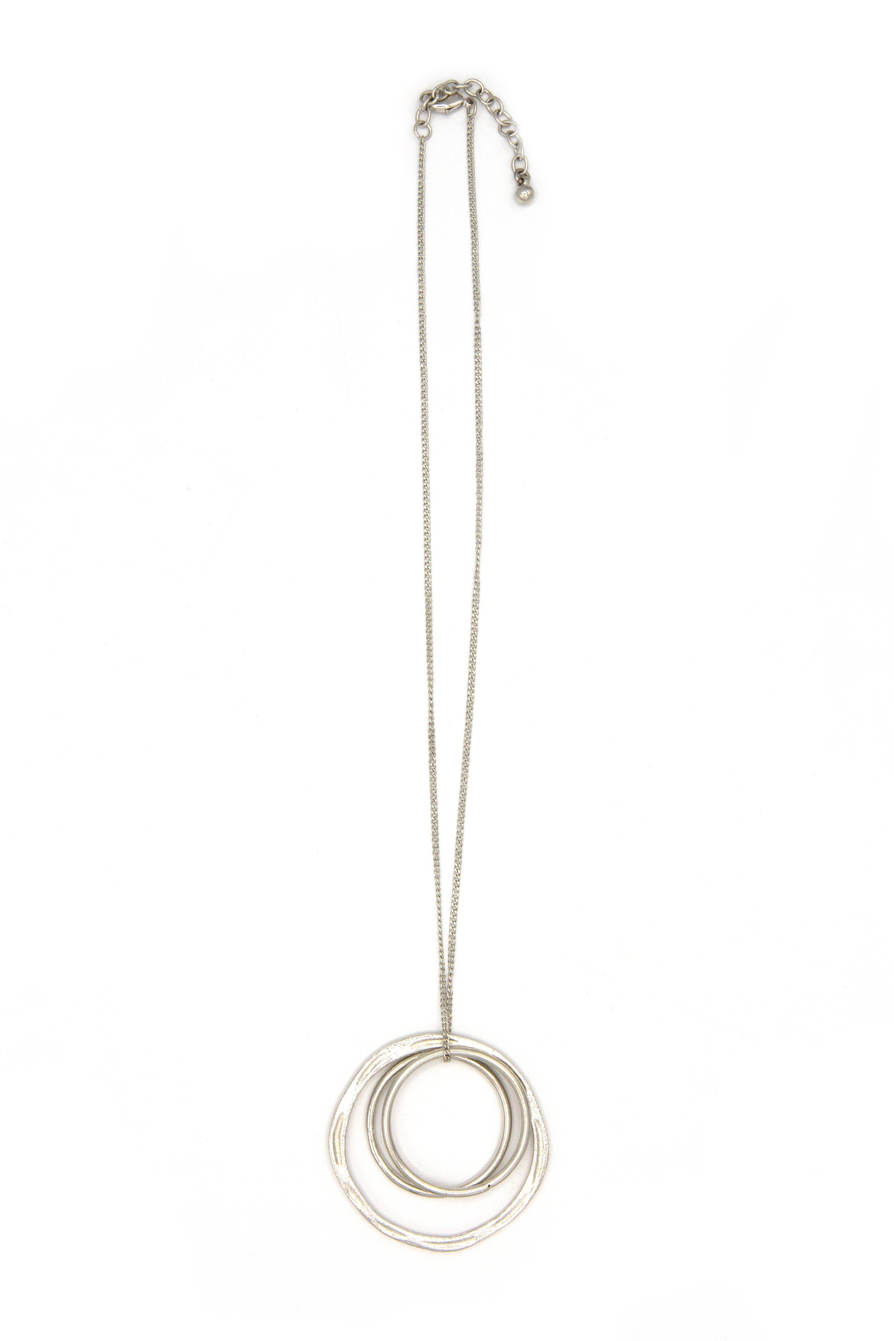 Linked Rings Pendant Necklace