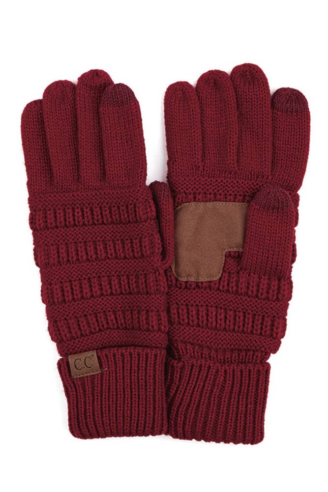 C.C Knitted Touch Screen Compatible Gloves