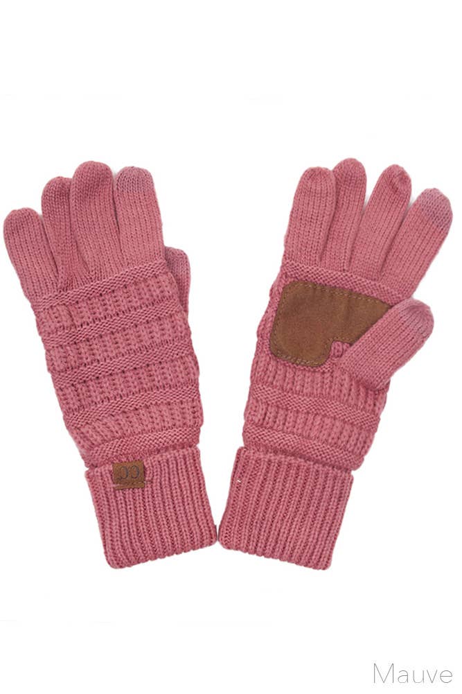 C.C Knitted Touch Screen Compatible Gloves