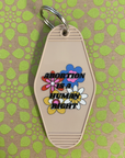 Abortion is a Human Right Pro-Choice Keychain '70s Groovy