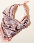 Classic Paisley Silk-Feel Polyester Bandana Scarf