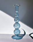 Artist Style Glass Candlestick Holder