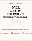 Thinking Cap Embroidered Dad Hat - Black Cotton