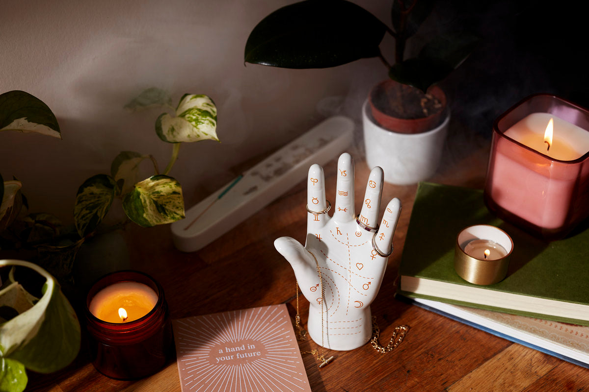Calm Club Ceramic palmistry hand