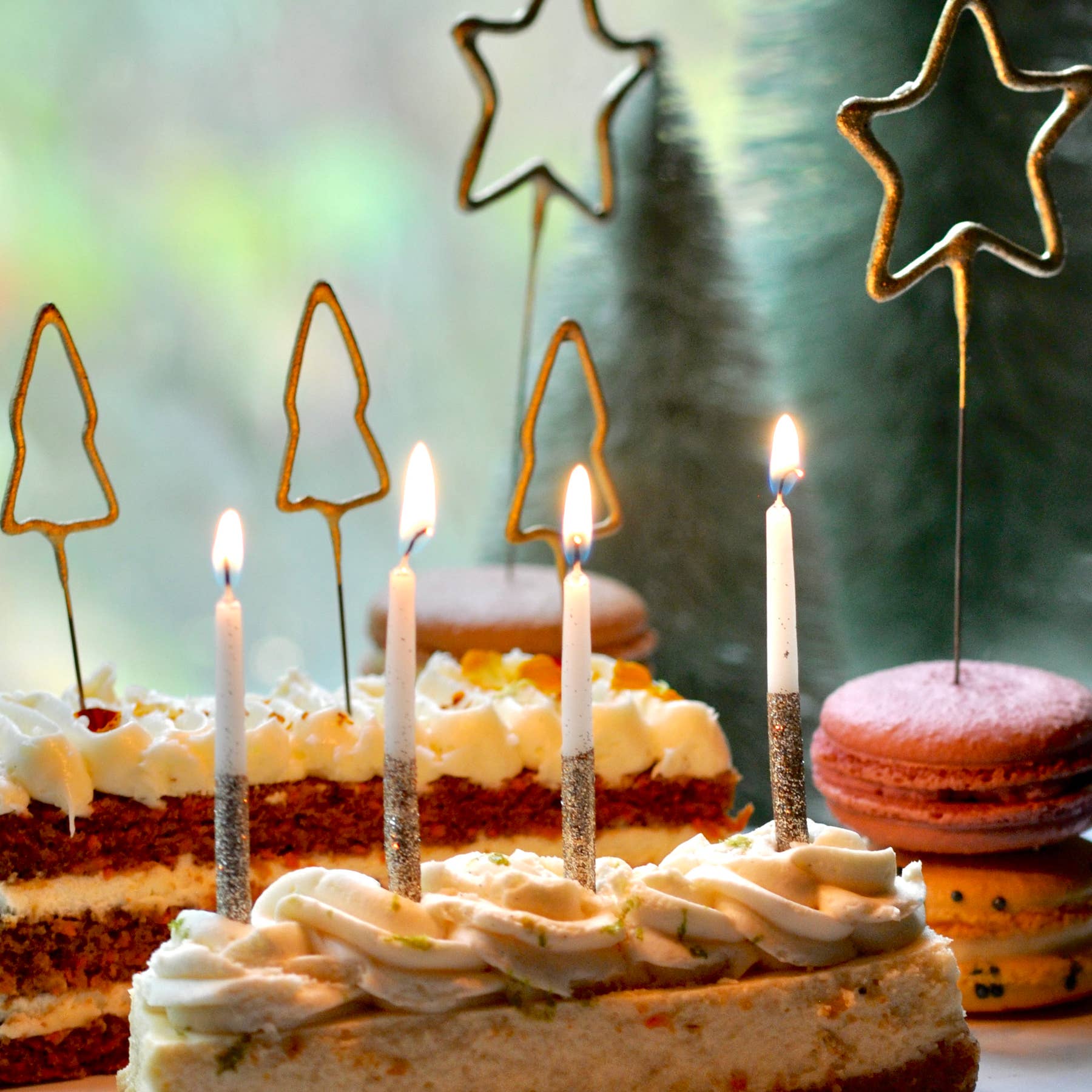 Big 8" Gold Star Sparkler Wand - Celebrate