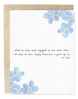 Helen Keller Quote Hand-Illustrated Sympathy Greeting Card