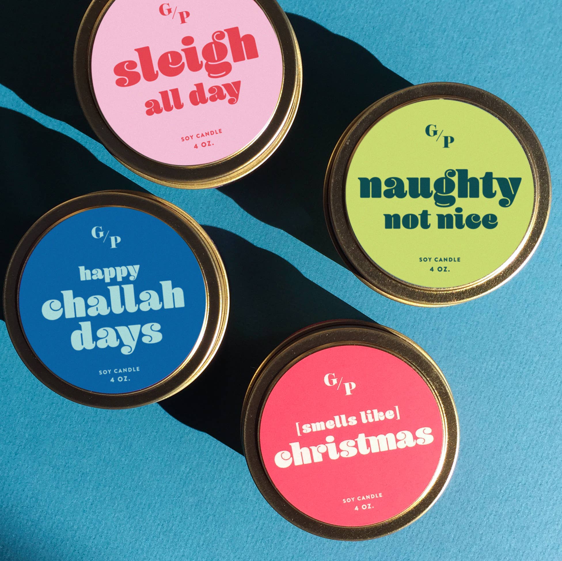 Happy Challah Days Just Because 4 oz. Candle Tin