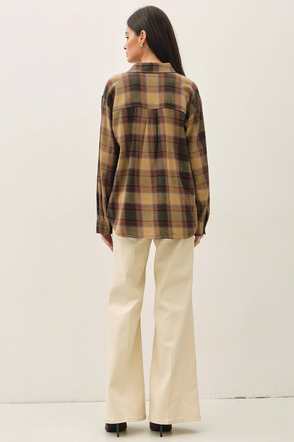 Sunset Plaid Flannel Shirt