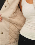 Barn Jacket with Faux Leather Collar