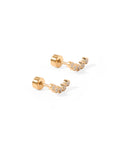 Screwback Stud Earrings - Abigail - Sparkle