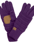 C.C Knitted Touch Screen Compatible Gloves