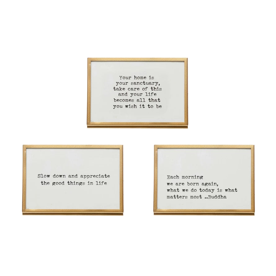 Frame with Easel &amp; Saying