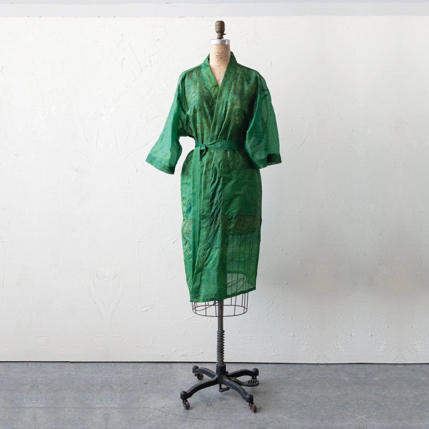 Vintage Silk Sari Kimono in Drawstring Bag