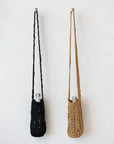 crocheted Raffia Bottle bag