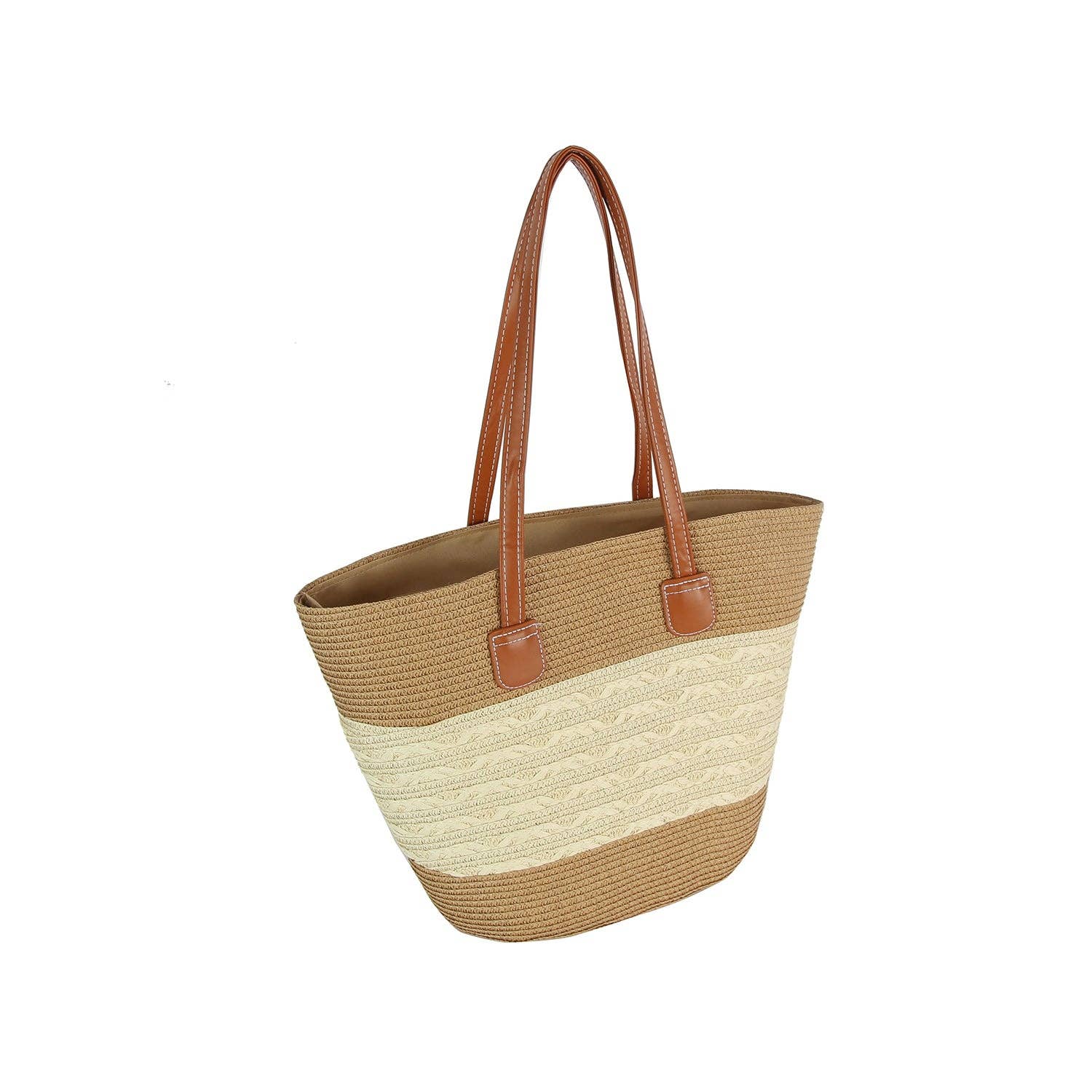 Woven Straw Tote and Sun Hat Set