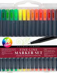 Studio Series Fine-Line Marker Set (30 colors, 0.4mm tip)