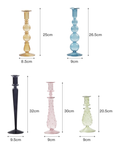 Artist Style Glass Candlestick Holder