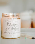 Happy Birthday 9 oz Soy Candle - Home Decor & Gifts