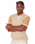 Men's Textured Polo Shirt