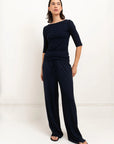 Gina Boat Neck Top Paper Label