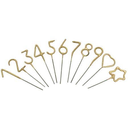 Mini 4" Gold Sparkler Wand