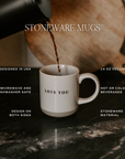 Dog Mom Stoneware Coffee Mug - Gifts & Home Decor