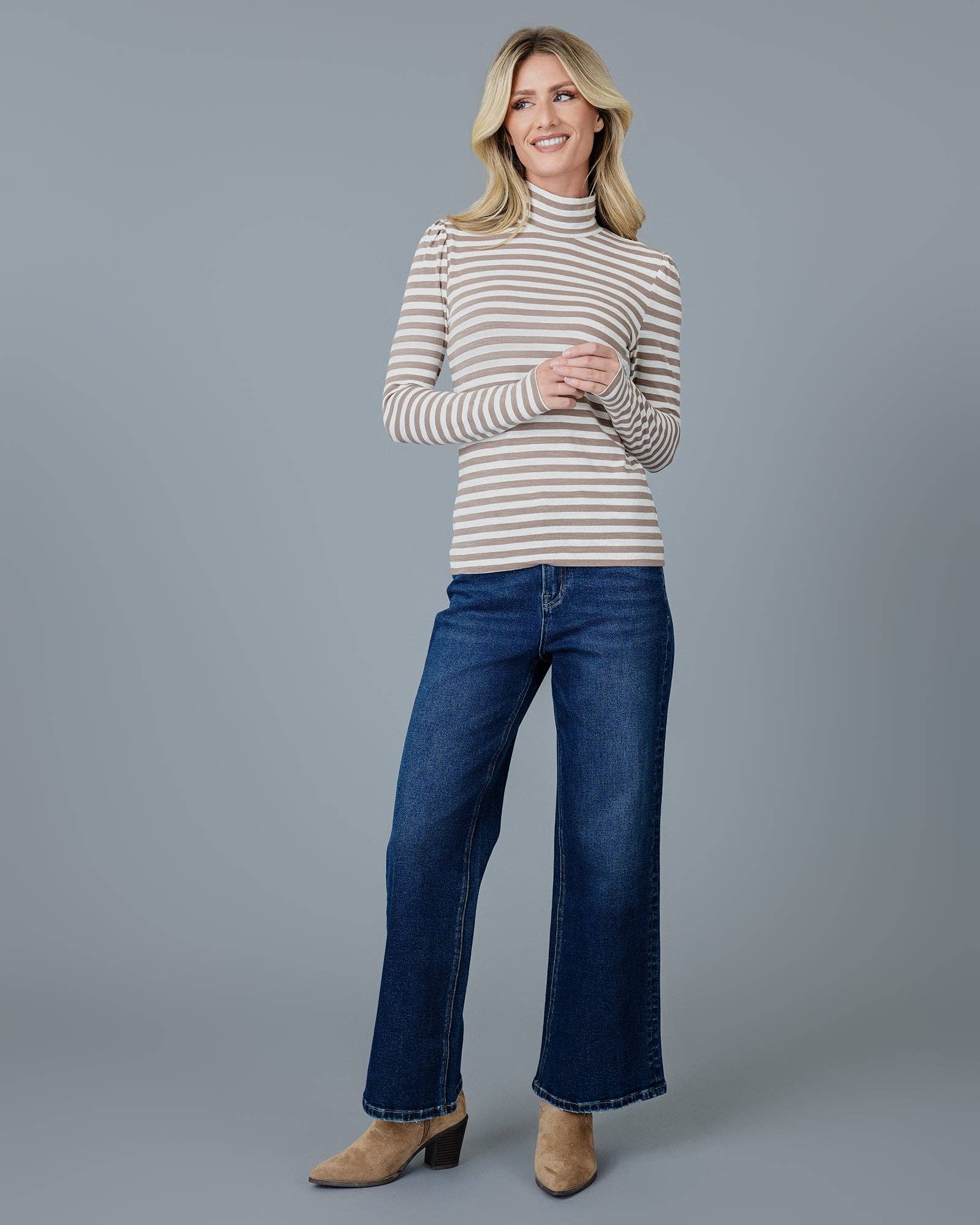 Essential Striped Turtleneck – Sadie's Shop