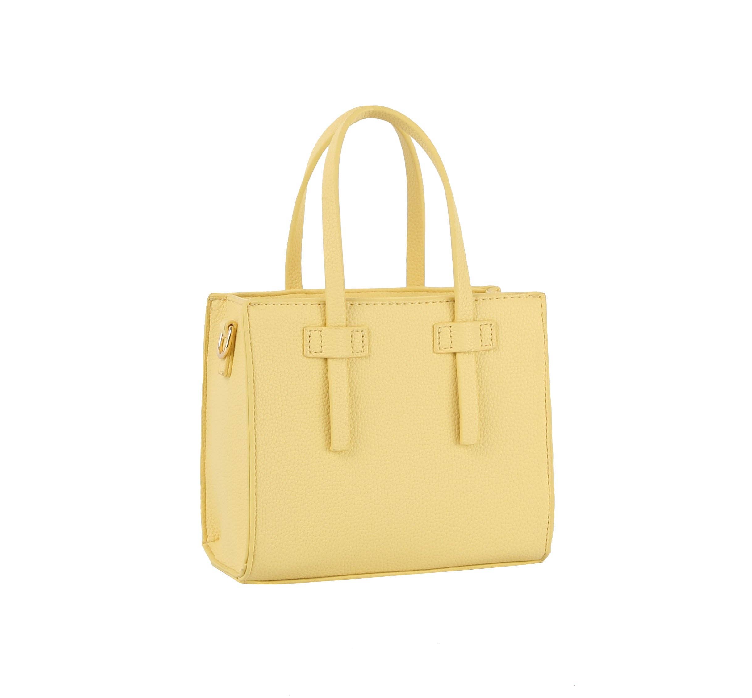 Mini Handle Crossbody accent  tote