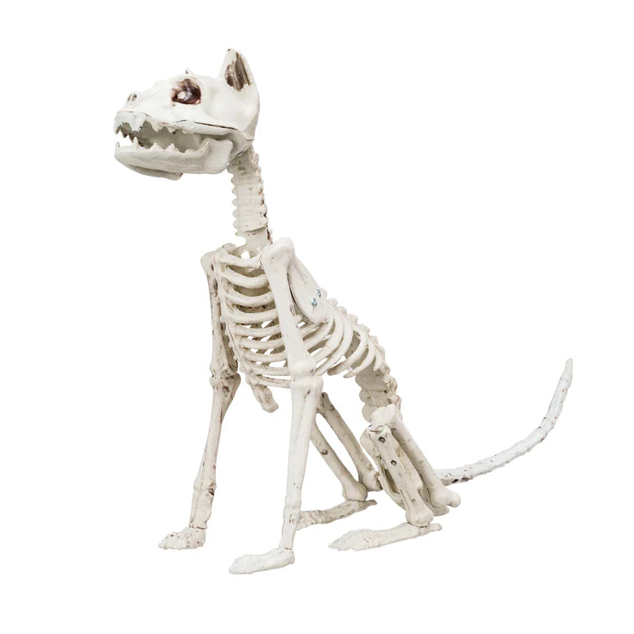 Plastic Cat Skeleton Decor